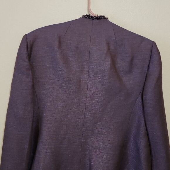 Albert nipon tweed. Beaded trim jacket size 16 - Picture 4 of 8
